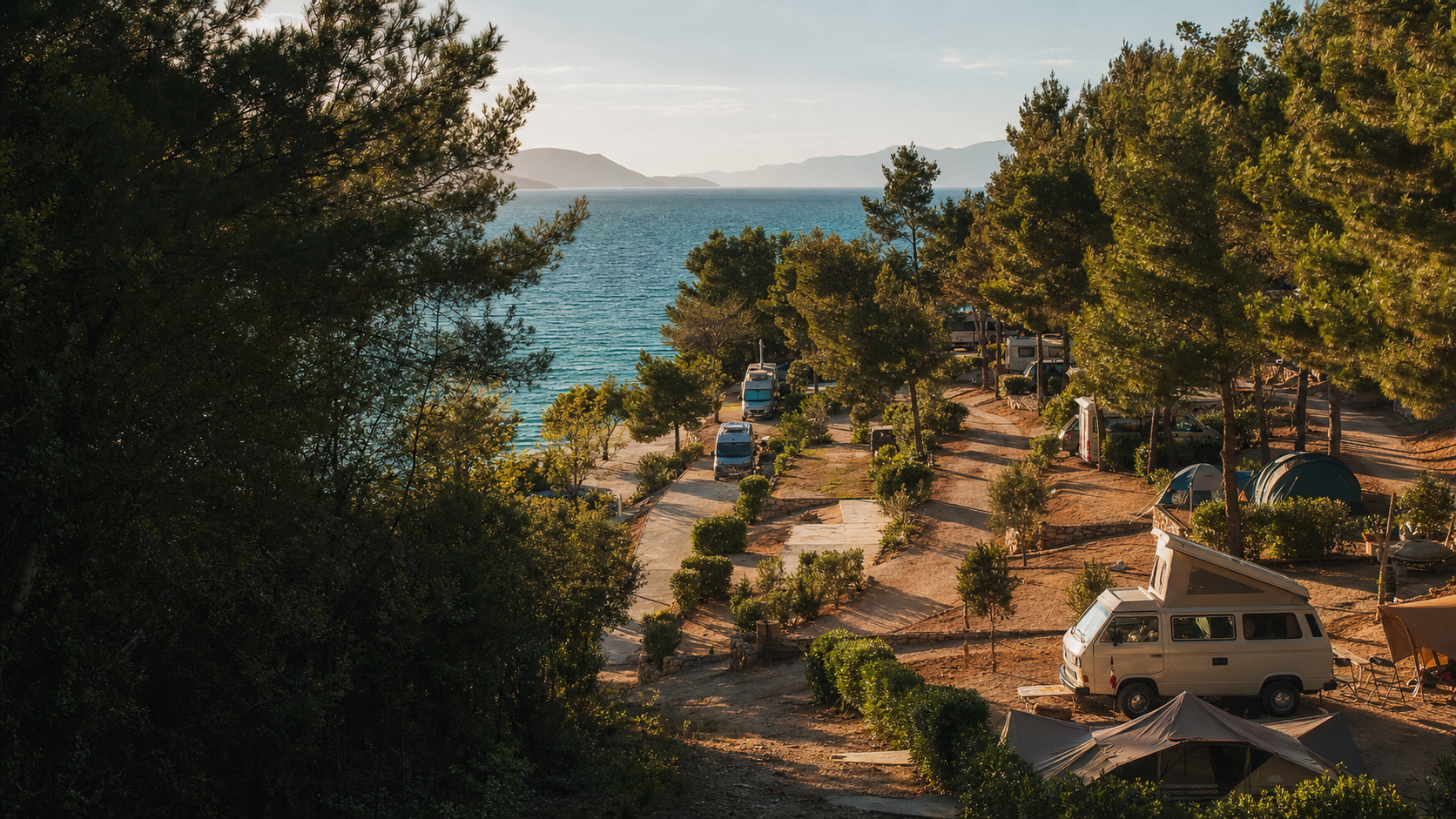 Kamp Borova Uvala uz more